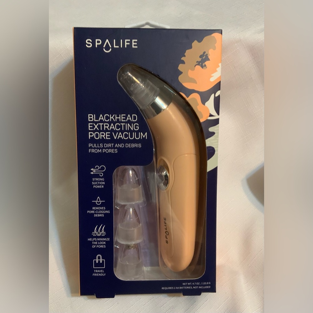 SpaLife Ultra Suction Blackhead Extracting &  Pore Vacuum Facial Cleaner NEW